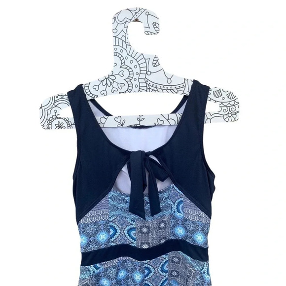 NWT Sunseeker Swimwear One Piece Printed Modest Swimsuit with attached skirt - Picture 4 of 13